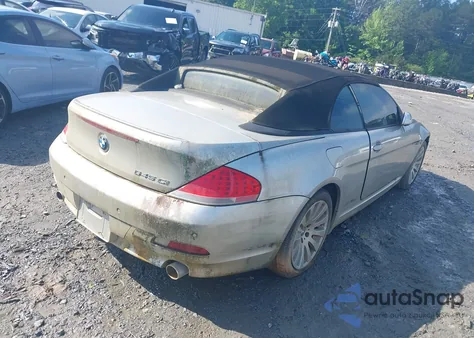 2005 BMW 645Ci из США, поврежденный, VIN WBAEK73415B327300